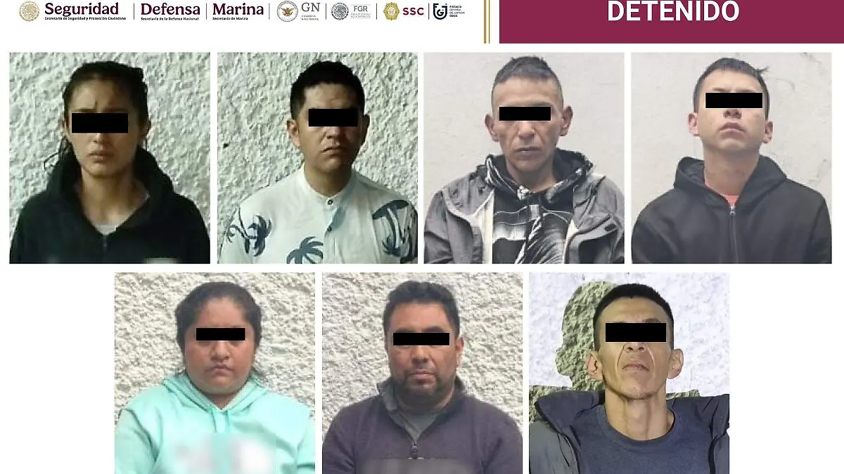 detienen a siete presuntos narcomenudistas